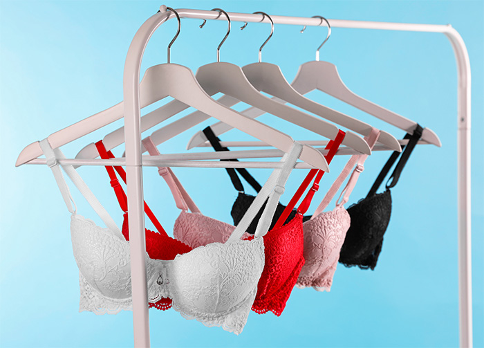 Hanging Your Bras on Hangers When They are Almost Dry