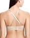 Halo Lace Strapless Bra, back view in Sand