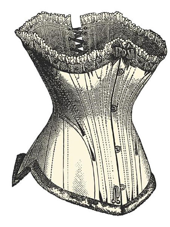 Corsets were once made from whale bone!