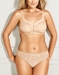 Awareness Full Figure Seamless Soft Cup Bra and Hi-Cut Panty in Sand