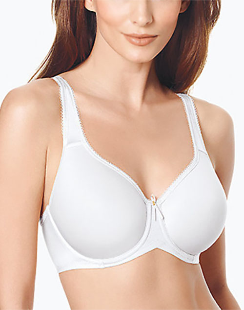 NWT bra~Wacoal~BASIC BEAUTY~#853192~underwire~soft contour spacer~White or Ivory 