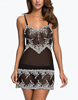 Embrace Lace Chemise in Black/Ivory