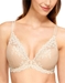 Embrace Lace Plunge Underwire Contour Bra in Sand/Ivory