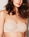 Halo Lace Strapless Bra in Sand