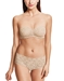 Halo Lace Strapless Bra and Boyshort in Sand