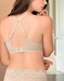 Halo Lace Underwire Bra in Sand, Convertible J-Hook