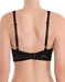 Halo Lace Wire Free Convertible Bra in Black, Back View