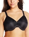 Simple Shaping Full Coverage Underwire Minimizer Bra in Black