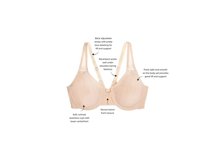 Wacoal Soft Embrace Front Close Racerback Underwire Bra, B to DDD Cup,  Style # 851311