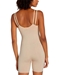 Beyond Naked Cotton Blend Open Bust Thigh Shaper in Sand, Back View