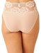 Light and Lacy Hi-Cut Brief in Rose Dust, Back View