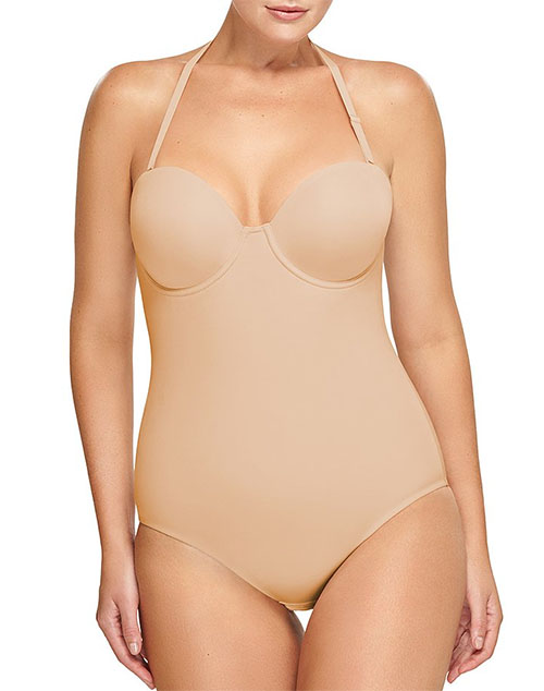 Wacoal Red Carpet Strapless Full Busted Underwire Bodysuit, Style # 801219