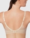 Ultimate Side Smoother T-Shirt Bra, back view in Sand