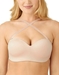 Staying Power Strapless Wire Free Bra in Sand, Crisscross Front